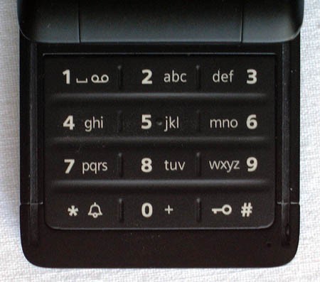 Покажите снимок телефонной  клавиатуры (обычной кнопочной) с латышскими символами.