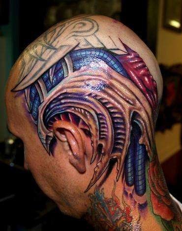 Покажите красивые татуировки "биомеханика" ?