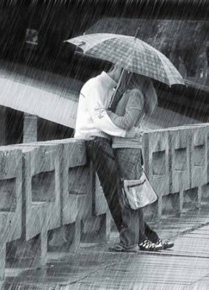Самая романтичная фотография под дождём?