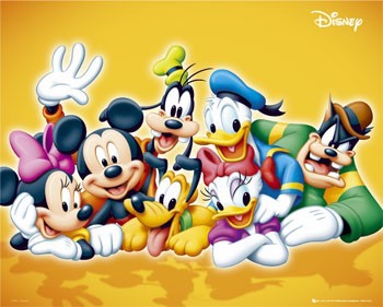 Можете показать героев мультиков Walt Disney ?