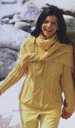 Покажите красивый женский свитер?